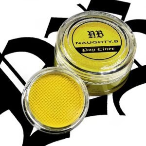 Pop Liner Sunshine est un eye liner cake de couleur jaune d'une contenance de 3gr à 10gr le produit s'active à l'eau